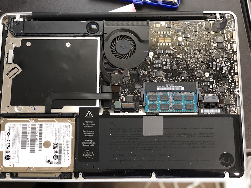 MacBook Pro mid2009 HDDからSSDへの交換方法【MAC SSD交換手順 